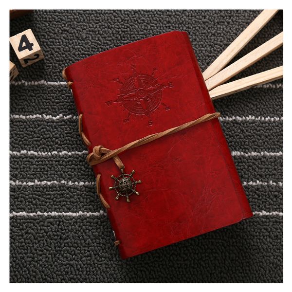 

leaf vintage sailing diary notebook journal blank leather cover string quality hardcover soft copy books agenda