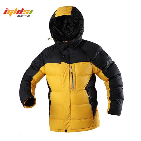 

men's waterproof winter warm down jacket men windproof casual snow cotton-padded parkas overcoat male thicken windbreaker jacket, Black