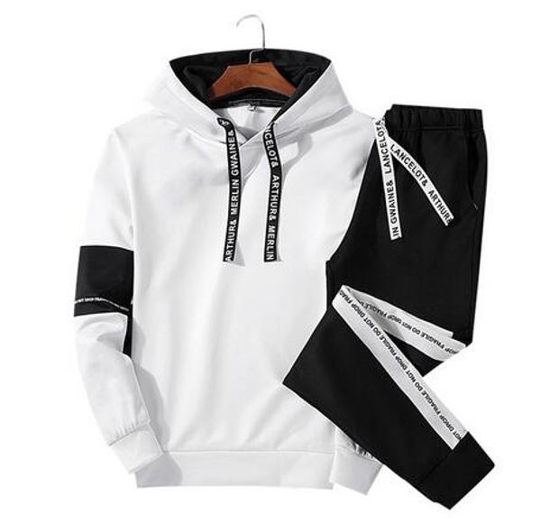 

men set autumn casual hooded sweatshirts male sporting suits men's sportswear tracksuits hoodies+pants 2pcs sets moletom