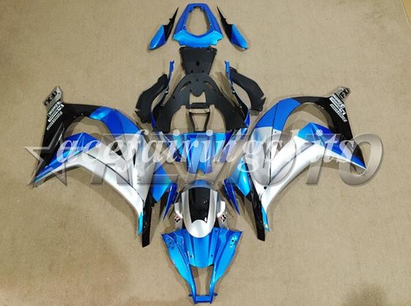 

new abs motorcycle full fairings kit fit for kawasaki ninja zx-10r zx10r 2011 2012 2013 2014 2015 10r 11 12 13 14 15 blue silver