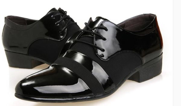 

2019 men's shoes in spring and autumn with new style low heel pointed end@2107, Black