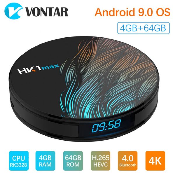 

hk1 max android 9.0 tv box 2g16g 4g32g rk3318 quad core 2.4g/5g dual wifi bt 4.0 smart tv box