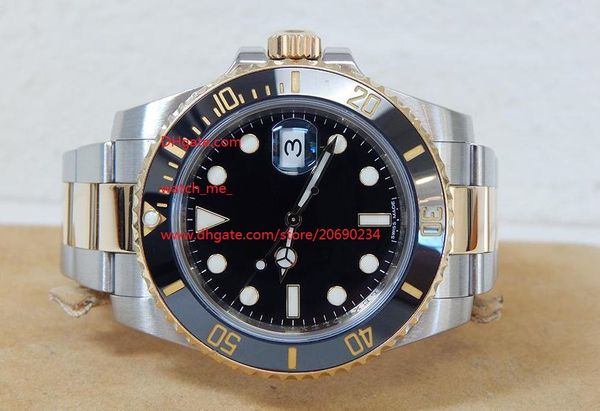 

завод поставщик высокое качество сапфир черный циферблат 40 мм керамика золото 116613 116613ln азия 2813 механизм автоматический мужские муж, Slivery;brown