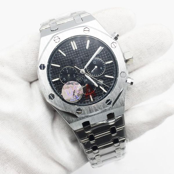 

mens watch automatic mechanical silver stainless steel black dial transparent glass back cover men watches male wristwatch, Slivery;brown