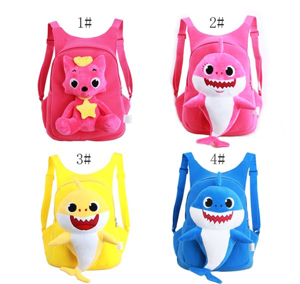 

Baby Shark Baby Kids Мультфильм 3D PinkFong Плюшевые Рюкзак Школьная сумка Girl Boy Школьные сумки Акула Рюкзаки Детские Infantil Escolar Mochilas