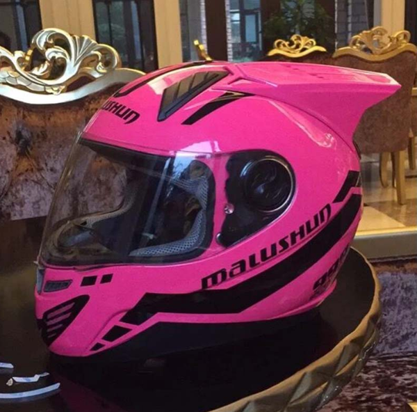 

motorbike helmet dot approved for man women pink helmet motorcycle abs material capacete motocross unisex
