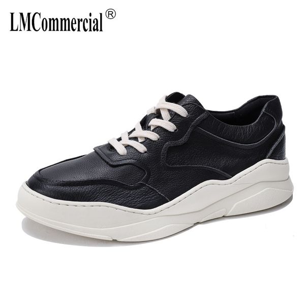 

casual shoes men shoes men genuine leather autumn winter british cowhide, Black