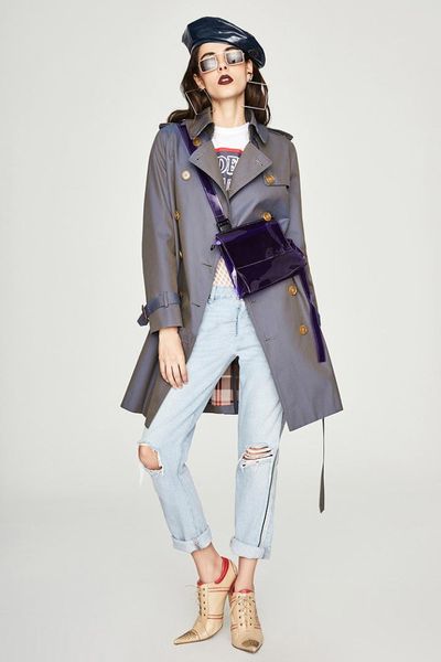 

england style women trench coat 2019 fall/winter double-breasted windbreaker coat chic women's elegant overcoat a637, Tan;black