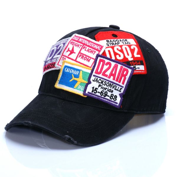 

2019 men cap luxury cotton d2 baseball cap icon designer golf snapback hat women's hat truck driver, Blue;gray