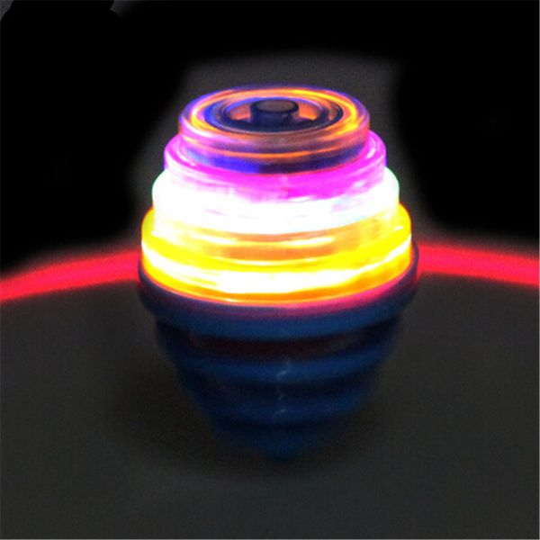 Lumière et musique de printemps colorées gyro-Top toupies enfants jouet