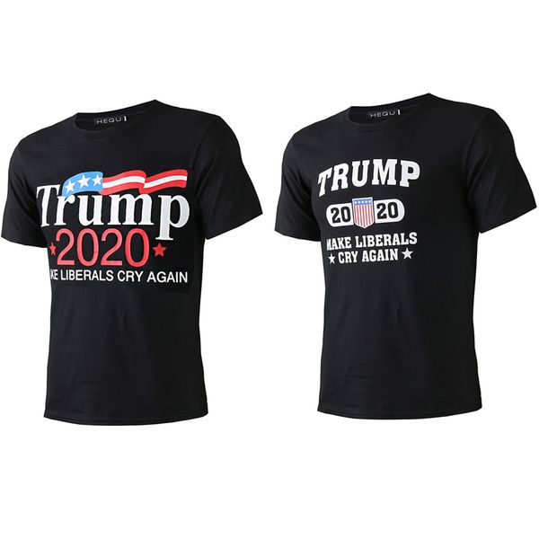 

donald trump 2020 t-shirt make liberals cry again t-shirt casual mens short sleeve t-shirts summer men's tees clothes b5052, White