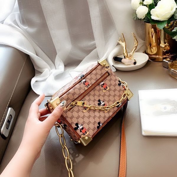 

Бренд мода женские Visetos с покрытием холщовые сумки мини мягкий багажник цепи сумка роскошный дизайнер Crossbody сумочка кошелек монограмма сумки