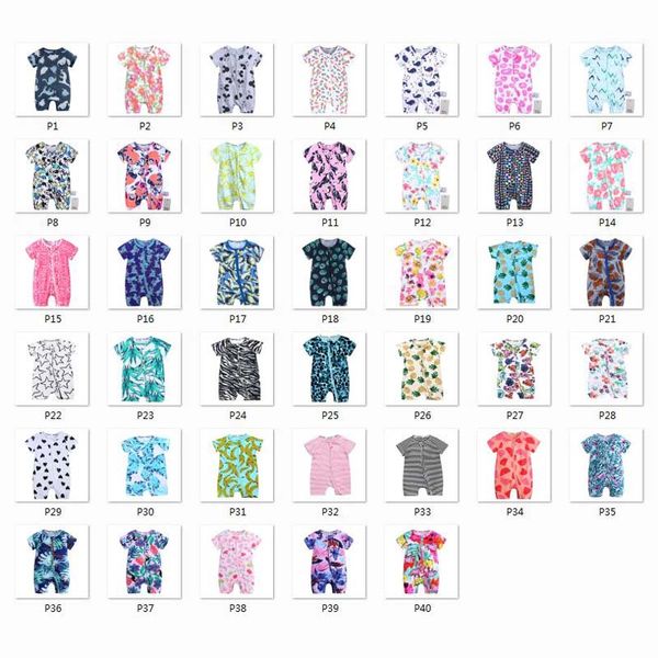 

Toddler Newborn Baby Boys Girls Dinosaur Zipper Rompers 2019 Cartoon Jumpsuit Outfits Clothes Short Sleeve Baby Rompers C52