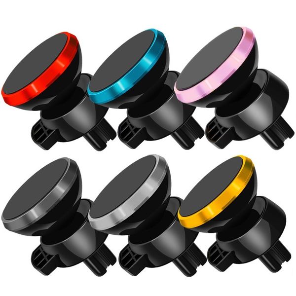 

car mount car holder mini magnetic air vent mount holder for mobile phone 360 degree rotatable cellphone mount car holder with box