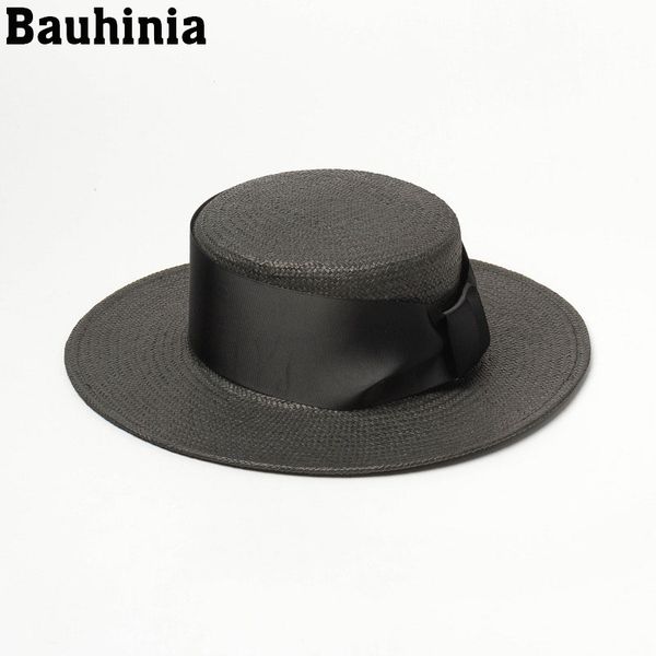

bauhinia summer fashion straw hat sun hat sun hats bow women straw cap beach casual cap, Blue;gray