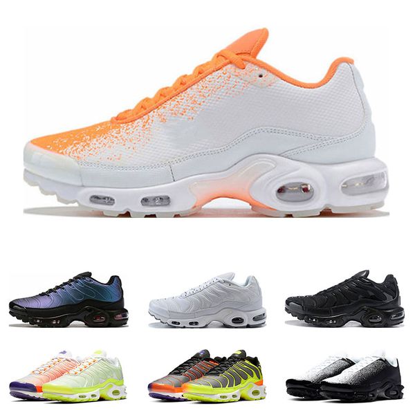 

ale new tn plus running shoes for men white black orange volt color flip hyper crimson sports sneakers trainers size 40-45