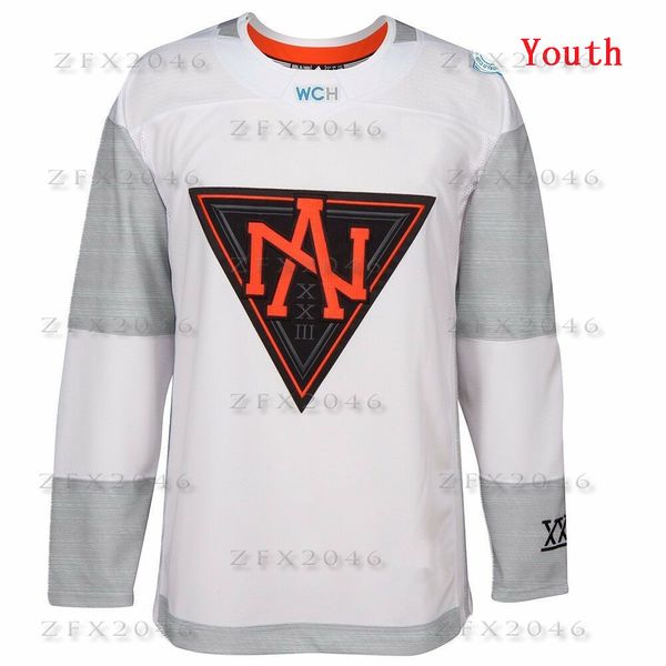 Away Ice Hockey Jerseys White Black 