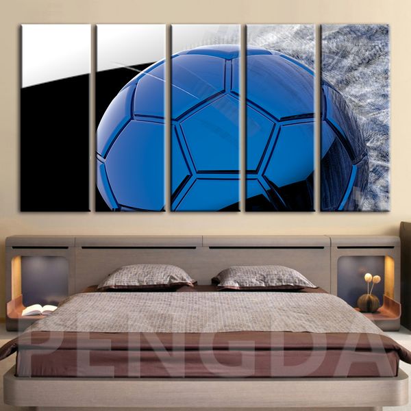 

canvas hd printed pictures wall artwork modern painting football home decoration cuadros modular poster framed for living room
