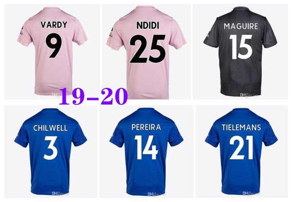 

19 20 leice ter occer jer ey football hirt city 2019 2020 vardy maguire ndidi cami eta de fÃºtbol maddi on maillot uniform