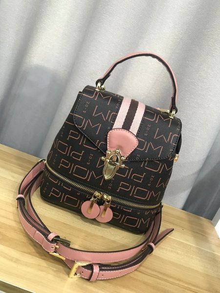 

fashion brand designer backpack backpack pvc leather outdoor travel letter print female student schoolbag backpack l9028