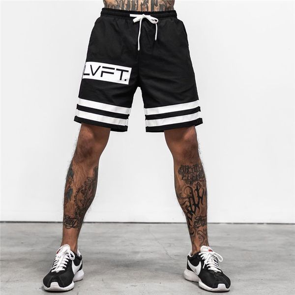 

summer 2020 new casual men shorts gym fitness sportswear bottoms male running shorts training quick dry beach jogger short pants, White;black