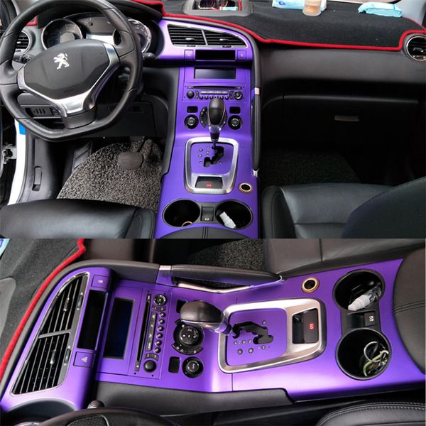 

for peugeot 3008 2013-2018 interior central control panel door handle 3d/5dcarbon fiber stickers decals car styling cutted vinyl