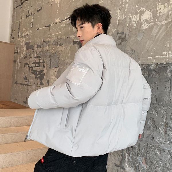 

новый хлопок-мягкие одежды хан издание прилив мужчины зимние пальто зимняя одежда ватные куртки короткий параграф оснастки хлопка-ватник, Black