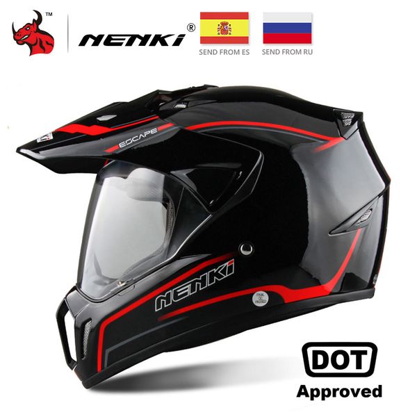 

nenki черный мотоциклетный шлем мотоцикл анфас шлем мотокросс мужские приключения спуск dh гонки каско мото точка #