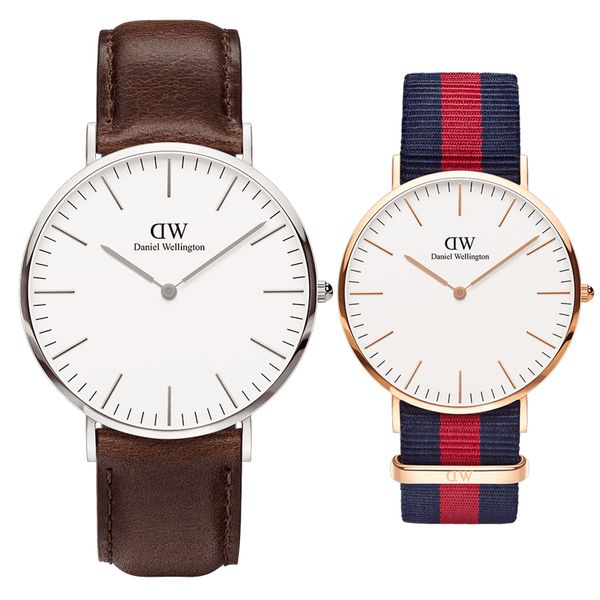 

Montre Homme Часы Даниэль Luxury Designer Мужские Женщины Любовник Модные Часы 36 40 мм Военного Качества Мужчины Дамы Спортивные Наручные Часы