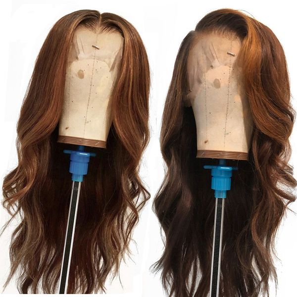 

ombre color deep part human hair lace front wig with baby hair remy hair 130% pre-plucked real front lace wig, Black