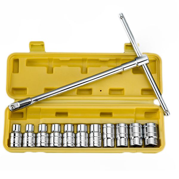 

13pcs/set tool combination torque wrench bicycle car repair tool set ratchet socket spanner mechanics kits