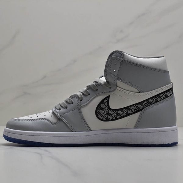 

корзина dior воздуха aj 1 b23 b24 канье уэста косой трусы high top спорт low kaws ким джонс hommes femme баскетбольные кроссовки женщины муж