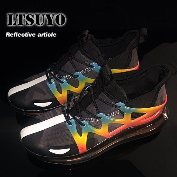 

ltsuyo new men's luminous air cushion running shoes fashion young students sports training shoes sports men's travel