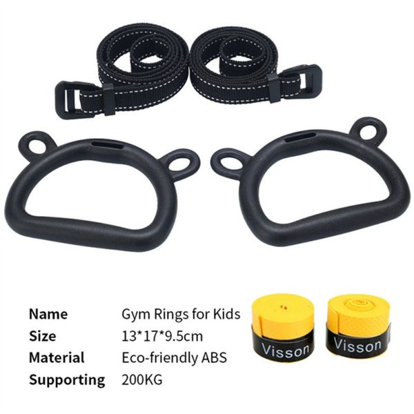 

heavy duty gym equipment for home gym train workout gymnastic rings with adjustable straps