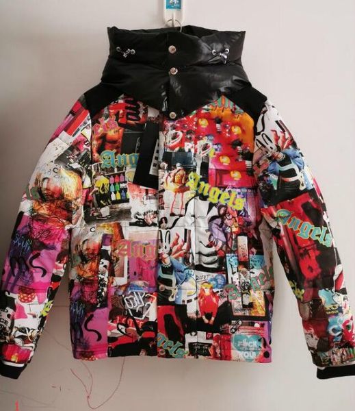 

зима doudoun пуховик для мужской куртки пальто с буквенным рисунком горячие бренд куртки мужские парки мужская женщина топ одежда #it1, Black