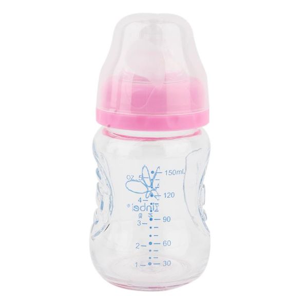 

new safety 4 colors infant newborn toddler mother breast milk wide mouth feeding bottle thick body 150ml supplement