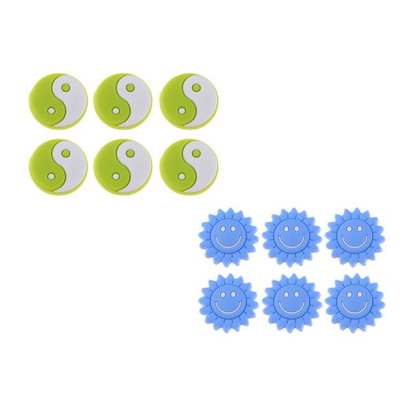

12pcs silicone tennis racquet racket vibration damper shock absorber blue