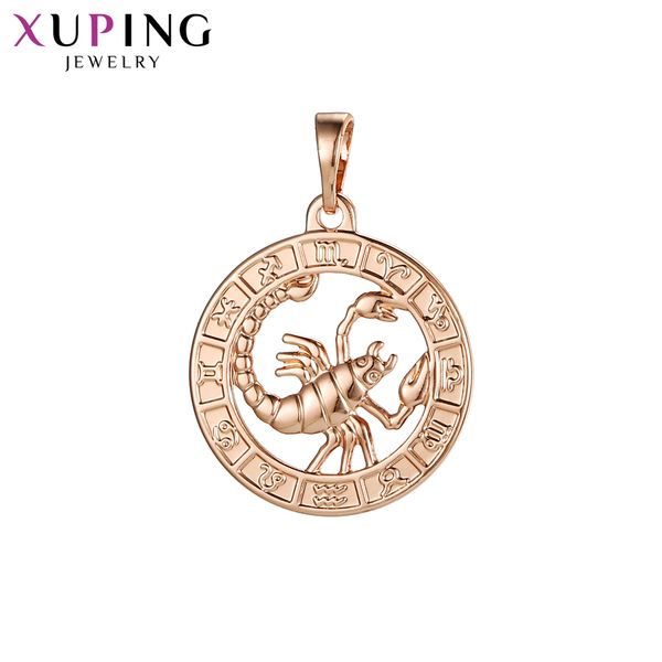 

xuping luxury necklace pendants rose gold color fashion wild style jewelry christmas party gifts for women s111s-34085, Silver