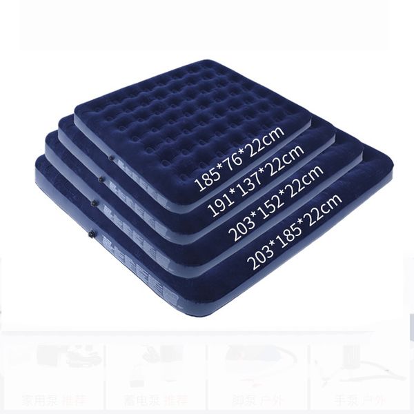

outdoors camping beach mat dawdler tent mattress flocking inflation bed household solo thickening break 1.8m air cushion coupe