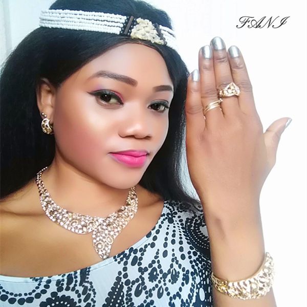 

fani dubai gold colorful jewelry set women wedding accessories jewelry set brand fashion african beads wholesale, Silver