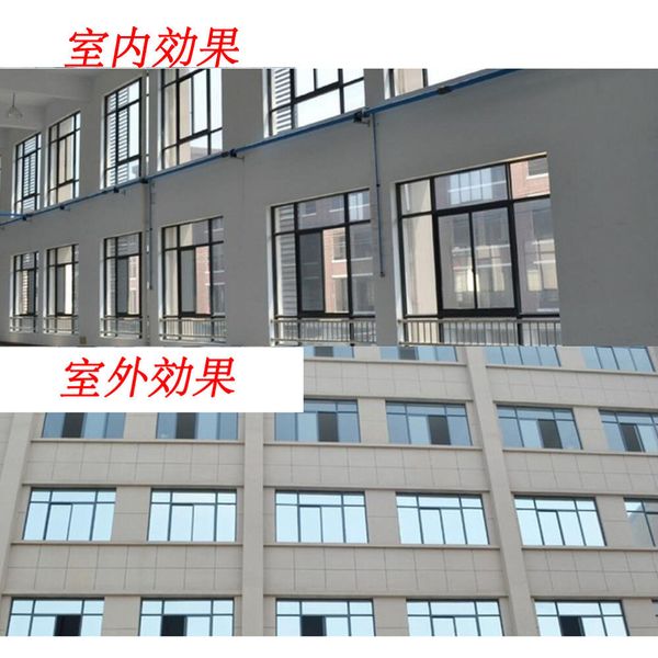 

1m x 20m one way mirrored window film solar reflective glass sticker silver layer tint room building decor wallpaper