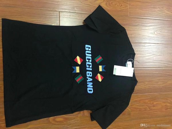 

оптовые весна лето мода поло mens конструктора марка t-рубашка вышитые тигр волк с короткими рукавами футболки мужчин юность t, White;black
