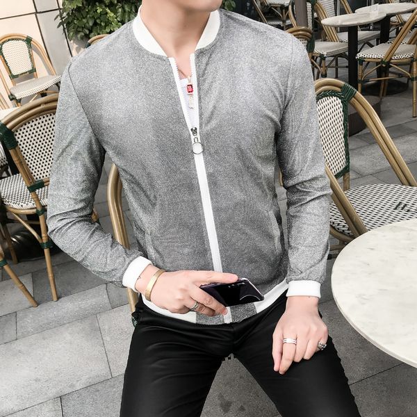 

sun protection clothing summer 2019 men jacket long sleeve all match streetwear bomber jacket slim fit casual windbreaker 5xl-m, Black;brown