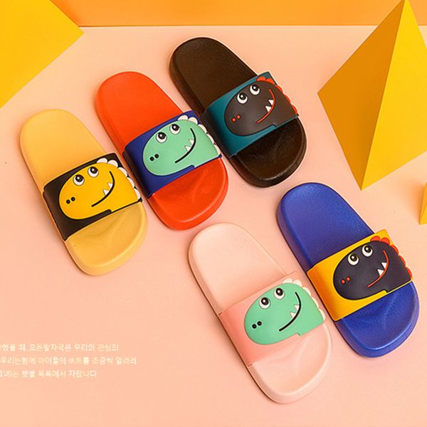 

fruit slippers 2020 new summer children home shoes boys girls bath slippers children cute beach parent-child, Black