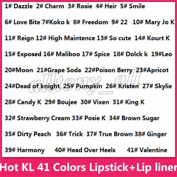 

Factory direct ell lip kit lipkit liquid matte lip tick lip liner makeup lip glo lipliner 41 color makeup