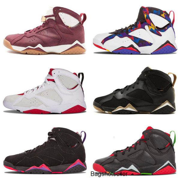 

jumpman 7 vii tinker alternate 7s raptor hares bordeaux ava cigar cardinal university blue carmine n7 kids basketball shoes, Black