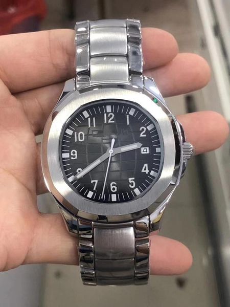 

2019 new watch mens automatic movement watch mens sella luxury black steel mechanical stainless watches fashion denxj, Slivery;brown