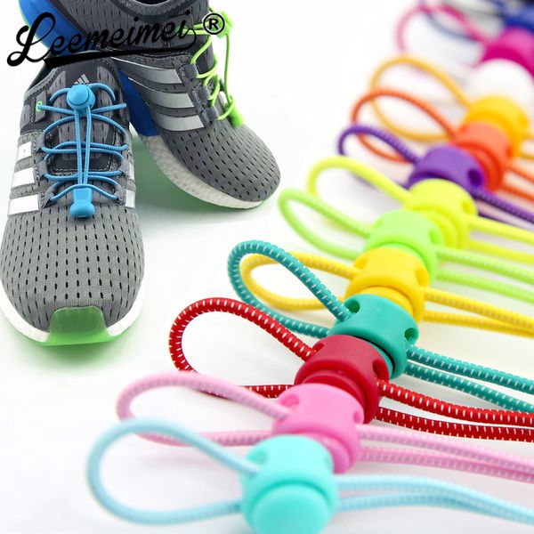 Kilit dantel 23 renk / Koşu / Triatlon Koşu Kilitleme Ayakkabı Bağcıklar Elastik Sneaker Shoelaces Shoestrings Of bir çift Esneme