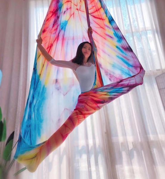 

10yards / 9.2m aerial шелк набор для дома йога слинг ремни antigravity nylon антенного крытого фитнес йога свинга