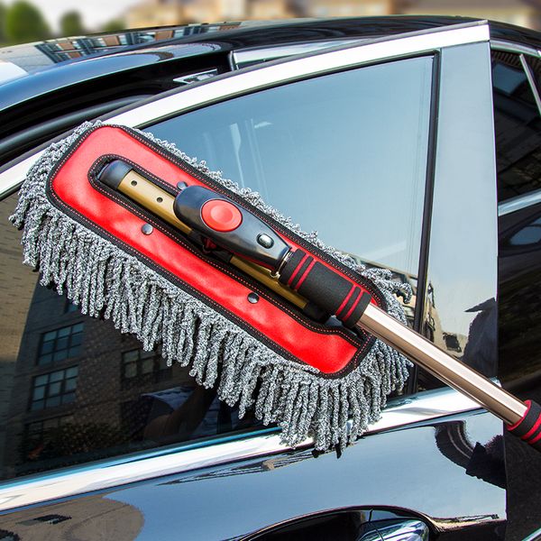 

car wash brush care mop adjustable vehicle cleaning window towel set multifunction cleaner scrubber car accessories